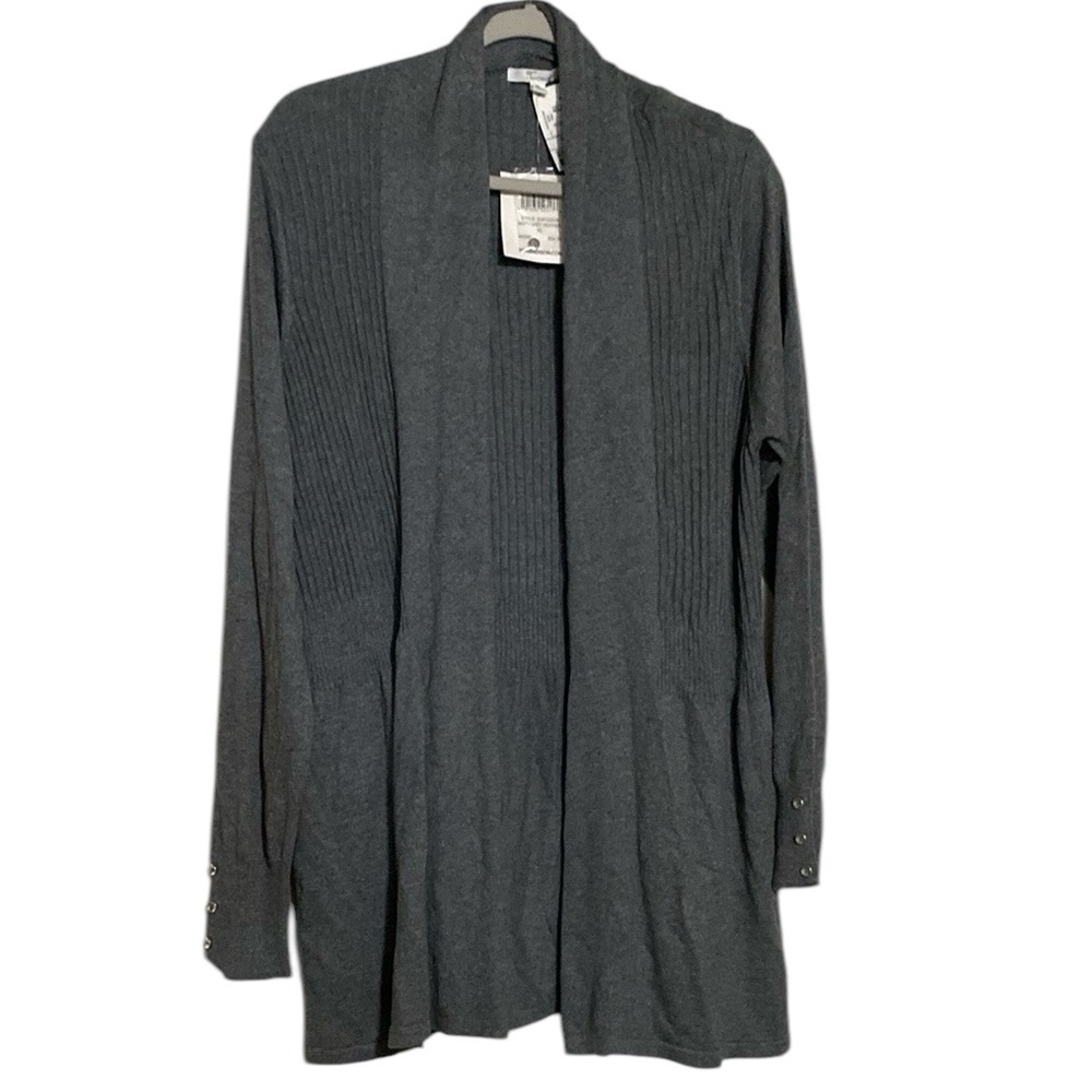 89th + Madison Misty Gray Sweater Cardigan Size XL NEW